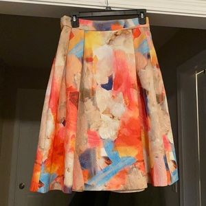 Floral midi skirt
